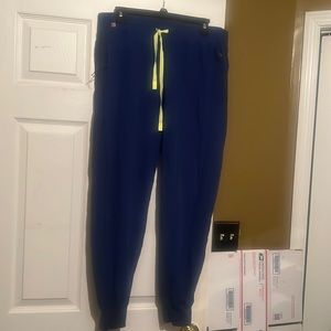 Figs joggers with lime green drawstring